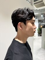 モリオフロムロンドン 大宮店(morio from London)&nbsp;センターパート×フェザーパーマ【かほ】