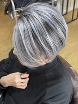ブレイズヘアー(BLAZEhair) 【白髪対策に】脱白髪染めホワイトバレイヤージュ×ブリーチ3回