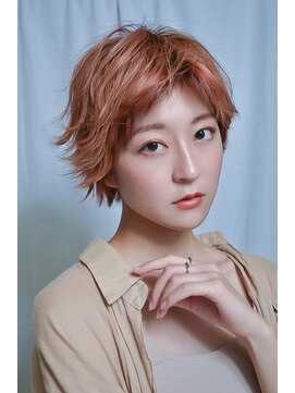 ヘアーメイク トレコローリ(hair make trecolori) 【trecolori 津田沼】オレンジベージュ