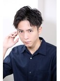爽やかアップバングリバーショート