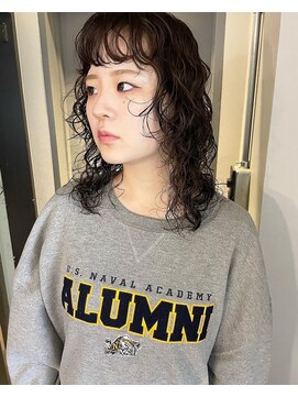 エンシー(ENCI) スパイラルパーマ/ロングウルフ