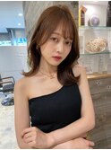 小顔に見えるくびれヘア　レイヤーカット　透明感カラー　KAKO