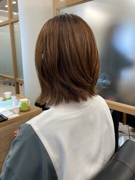 リュクスバトーバイトリコ 船橋南口店(Luxe BATEAU by tricot) ストレートパーマ×ウルフショート/20代30代40代