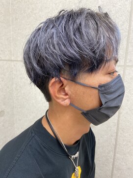 ヘアースタジオ シーオーイー(hair studio C-O-E) シルバーアッシュ×エンドカラー