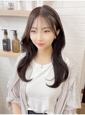 韓国前髪顔周り×美髪レイヤー[横浜/縮毛矯正/前髪縮毛矯正]