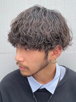 メンズ波巻きスパイラルパーマプードルパーママッシュ韓国ヘア