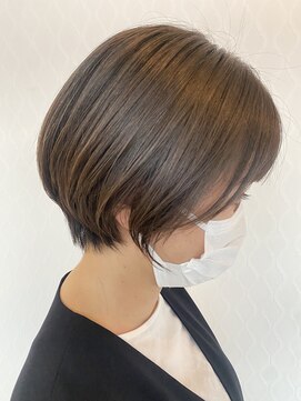 シーエーペッツ(CA-PETZ) 丸みショート/ステップボーンカット/アースカラー/30代40代50代