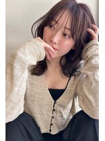 ラダ(Lada)&nbsp;くびれヘア シースルーバング 顔まわりレイヤー ラベンダー