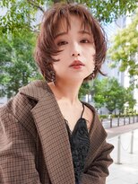 ノラ ウメダ(NORA UMEDA)&nbsp;【NORA UMEDA 高木】ショートウルフショコラブラウン