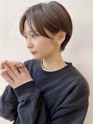 柔らかい質感のショートヘアが得意な銀座美容室♪前髪/顔周りカットが高評価◎カット+トリートメント￥8250