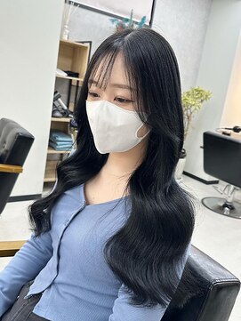 アリープパロット(ALEAP parrot) 韓国風レイヤー/艶髪ブルーブラック【ALEAP parrot/多賀】