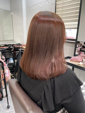 ベレーザ 渋谷(BELEZA) 7673黒髪アッシュブラックグレージュ韓国風切りっぱなしボブ