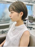 ○大人可愛い耳かけ丸みショートボブ20代30代40代
