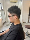 MEN'SHAIRアッシュブラックベリーショートダークアッシュ