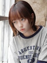 カライング(ing)&nbsp;大人可愛い20代30代40代黒髪前下がりひし形小顔ボブ