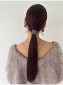 ヘアアレンジ/一つ結び