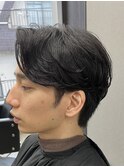 ハイトーンカラー/マッシュパーマ/men's/