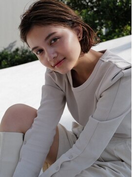 アレンヘアー 梅田店(ALLEN hair) センターパート×王道ブラウンヘアー