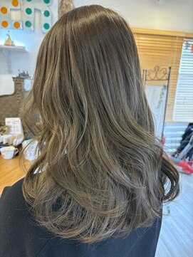 フラバー(flover) 【ブリーチなしオリーブアッシュ】kanna