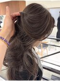 ハイライトバレイヤージュダブルカラーケアブリーチ30代40代