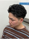 短髪パーマ