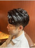 銀座　理容室　ビジネスパーマ