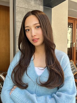 ルービック 奈良(Rubik's) 透明感ナチュラルブラウン×やわらかロングレイヤー