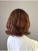 ボブ/巻き髪/髪質改善/ブリーチなし/切りっぱなしボブ