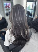 コントラスト極ハイライト☆グレーベージュ☆20代30代40代