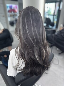 コントラスト極ハイライト☆グレーベージュ☆20代30代40代