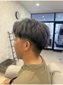 シルバーカラーｘフェードスタイル