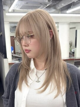 ニコ トウキョウ 渋谷(nico TOKYO) ダブルカラーブロンドベージュハイトーン韓国レイヤー