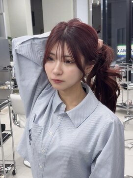 キティー サカエ(kiti SAKAE) レイヤーカット レイヤー 顔周り ハッシュカット ボルドカラー