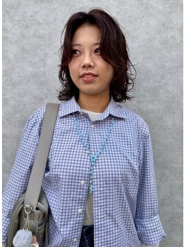  fit stand 千葉/ショートボブ/カット/パーマ/ダブルカラー/トリートメント/縮毛矯正 イメチェン/ピンクベージュ/アンブレラカラー[千葉]