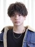 メンズカット+ツイストスパイラルパーマ+トリートメント¥13000(表参道/眉毛)