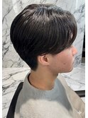 刈り上げニュアンスセンターパート