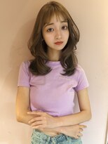 アクシス 栄店(`AXIS)&nbsp;馬渕ミルクティーブロンド/ダークブルー/デジタルパーマ/栄