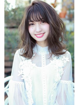 ラフィス ヘアー レイヴ 姫路店(La fith hair reve) 【La fith】 ガーリーふんわりミディ