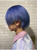 【派手髪】aqua marine blue【ブルーアッシュ】