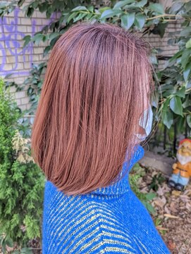 カミエ(kamie) 【kamie北浜】明るい白髪染め/ハイライトカラー/ピンクベージュ