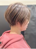 似合わせカット×アースカラー×センターパート