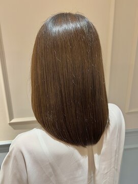 フレーム へアアンドトリートメント 天王寺北口店(FRAME) [FRAME 天王寺北口店] 艶カラー透け感ベージュ