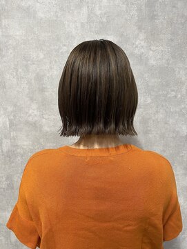 シールドヘアー 沖縄 新都心(C'LD Hair) 【 C’LD 】お客様スタイル_小顔に見せる！くびれ切りっぱボブ