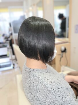 ヘアーズ 本店(HAIRZ) 《HAIRZ》平田☆2ブロック前下がりショートボブ