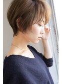グレーベージュ×フェミニンショート♪30代40代50代