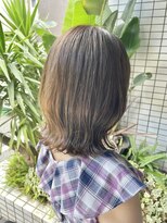 スーリール 博多店(Sourire)&nbsp;ピスタチオベージュ×くびれボブ