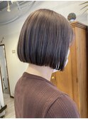 【ミルクティーベージュ×ミニボブ】ブリーチあり　20代30代40代