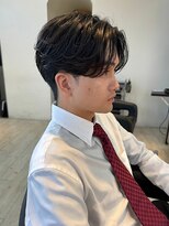 ダブル(W) 韓国風センターパート/ニュアンスパーマ