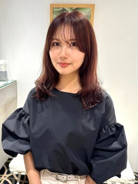 ビーハイブ 一番町店 アヴェダ(BEHIVE) ニュアンスパーマツヤ感ラベンダーピンク