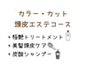 【頭皮エステコース】艶髪カラー+カット+ピュアtr+極艶tr+美髪頭皮ケア